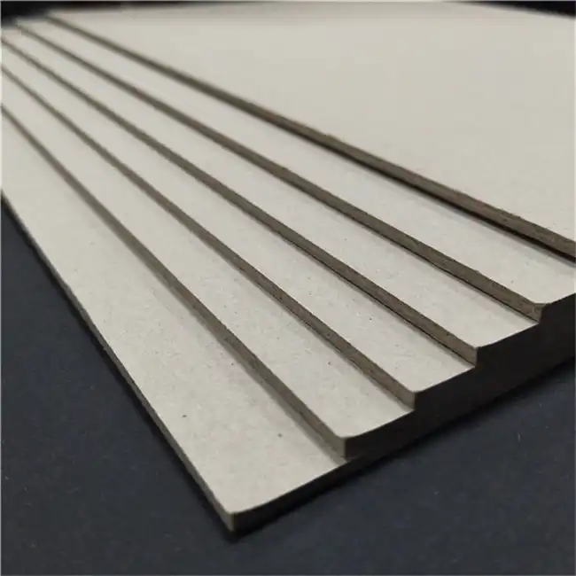 Grade A Grey Chip Board with 100% Recycled Paper SGS Certificate Anti-Curl  Cardboard Sheets