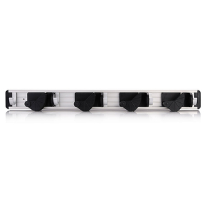 Soporte de Pared para Escoba y Trapeador de Alta Calidad, 4 Posiciones, 5 Ganchos, para Hogar, <span class=keywords><strong>Armario</strong></span>, Jardín, Garaje y Cobertizo - Product Image 4