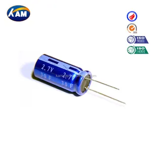 مكثف فائق 2.7 V 30F لف سلسلة ، KAMCAP Supercapacitor ultracapacitors جودة عالية السعر المنخفض