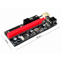 RGeek PCI VER 009S En Gros Double 6Pin PCIe Riser Carte Adaptateur PCI-E PCI Express Carte Riser 1x à 16x USB 3.0 Câble Adaptateur