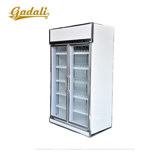 Congélateur commercial à deux portes vitrées pour hôtel, réfrigérateur de cuisine, <span class=keywords><strong>armoire</strong></span> (LG-12FA) - Product Image 1