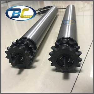 Thép Không Gỉ 304 Động Cơ Trống Với 2 Sprockets Hub Con Lăn Có Động Cơ Cho Băng Tải Cho Dây Chuyền Lắp Ráp Tự Động - Product Image 2