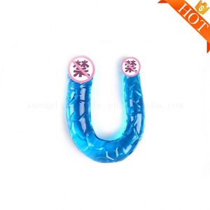 Caja personalizada gratis-Consolador de doble cabeza a precio de fábrica para lesbiana <span class=keywords><strong>gay</strong></span> Consolador giratorio de chorro Extra largo Anal - Product Image 2