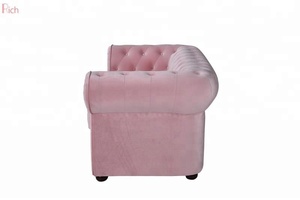Soggiorno rotolo braccio pulsante trapuntato <span class=keywords><strong>in</strong></span> tessuto divano <span class=keywords><strong>di</strong></span> velluto <span class=keywords><strong>rosa</strong></span> chesterfield divano divano <span class=keywords><strong>mobili</strong></span> - Product Image 3