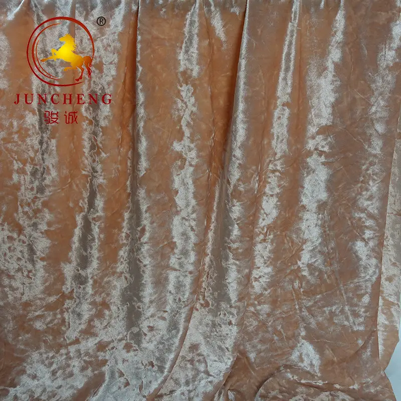 Tessile in poliestere di spessore lavorato a maglia professionale di velluto schiacciato tende in tessuto