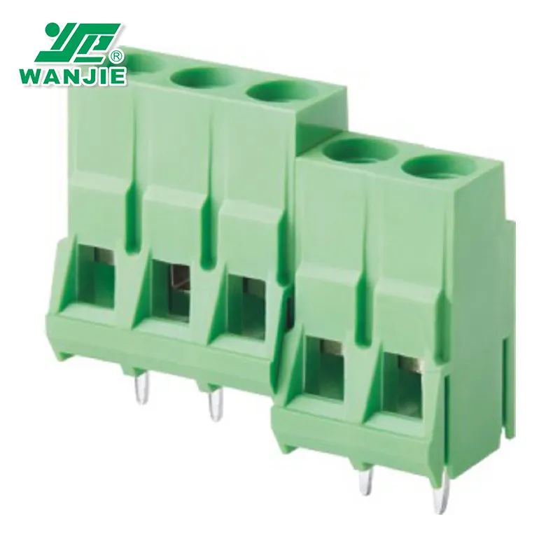 Wanjie-Conector de terminal de tornillo PCB, WJ636-6.35 de paso de 300mm, 6,35 V, 30A