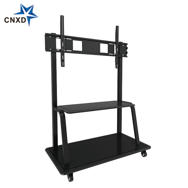 Advertising Mobile TV Stand, Public showcase TV Stand with Wheels