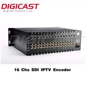 16 Channel HD 1080P SDI To IP Video Encoder H.265 H.264 IPTV Streaming Encoder For OTT IPTV System Solution