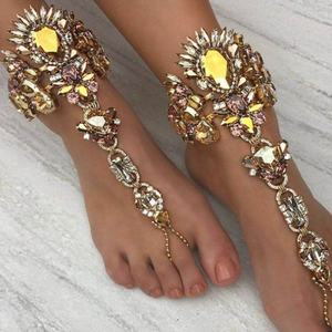Europa Accessori di Moda Elementi Popolari <span class=keywords><strong>Cavigliera</strong></span> Oro <span class=keywords><strong>Argento</strong></span> Esagerazione del Metallo Diamante <span class=keywords><strong>Cavigliera</strong></span> Per Le Donne E Le Ragazze Regali - Product Image 5