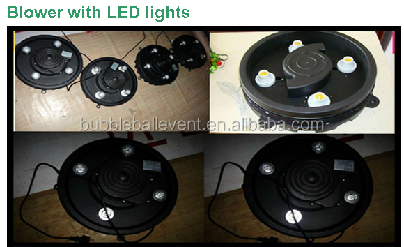 Evento al aire libre LED inflable media luna/Cono decoración con ventilador