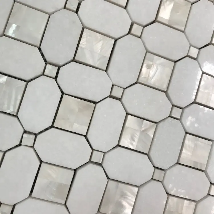 Design unico Grecia thassos mosaico di marmo bianco con mosaico delle coperture