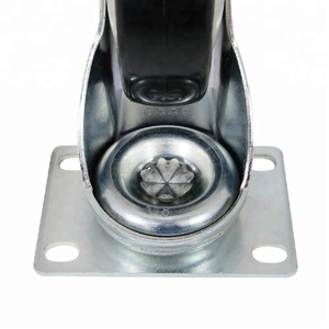 CCE Caster 4 pulgadas BANCO DE Nylon rueda carro rueda placa - Product Image 4