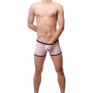 transparente ropa interior de hombre <span class=keywords><strong>Gay</strong></span> ver a través de los cortocircuitos de los boxeadores Sexy cubierta del pene Uzhot ropa - Product Image 2
