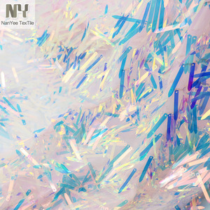 Tessuto con Paillettes a Spada Iridescente Rosa e Blu Pastello Nanyee Textile, Disponibile al Metro - Product Image 5