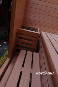 Cabine de sauna hammam sauna chauffe avec l'acier inoxydable kd-w8004sc - Product Image 2