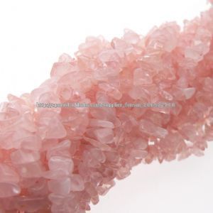 5-10mm rosas naturales trozos de cuarzo de chips de piedras preciosas sueltas - Product Image 1