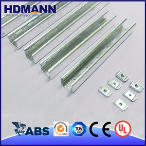 Hdmann באיכות גבוהה מחורץ <span class=keywords><strong>hdg</strong></span> stut פלדה c ערוץ 41x41 41 stut מגולוון ערוץ c - Product Image 2