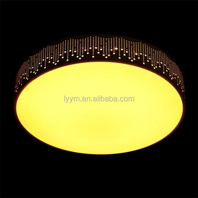 led bulbs circular ceiling light iron acrylic led bedroom lamp