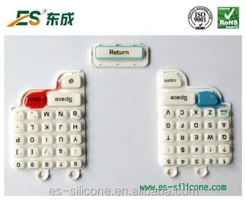 Precio de fábrica de silicio silicona botón p r teclado de goma teclado pos teclado
