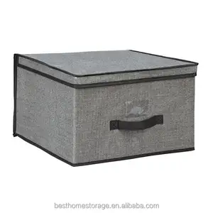 Home Collection Foldable Cardboard Box Storage With Lid/16-inch Jumbo Storage Box