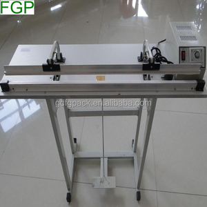 SF series simple type sealer for plastic bags pp pe materials manual heat sealer foot operate pedal impulse