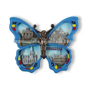 Custom Handmade Resin Fridge Magnet Butterfly Souvenir Magnet Fridges Promotional Items