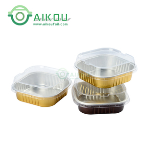 Plateau de <span class=keywords><strong>mariage</strong></span> coloré pour décoration moules à gâteaux, moule à dessert, plateaux carrés en aluminium, tasse à gâteaux carrée - Product Image 6