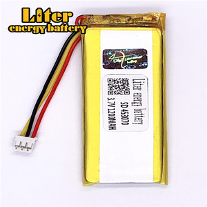 Socket 2.0-3 P 3.7 V 453070 1200 mah factory high quality lithium polymer battery rechargeable li-ion battery lipo - Product Image 1