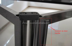 Ahorro de espacio alcoba hacia bi fold bi-fold Cartera de puertas de ducha de vidrio - Product Image 2