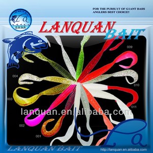 Lanquan de alta calidad de moda artificial señuelo suave- las <span class=keywords><strong>sanguijuelas</strong></span> de plástico suave señuelo de la pesca con el precio - Product Image 1