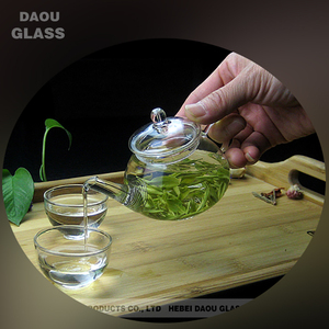 Nhiệt-chống rõ ràng nhỏ mini Glass ấm trà cà phê Tea Pot <span class=keywords><strong>Set</strong></span> Flower Tea Kettle với xử lý và nắp - Product Image 3