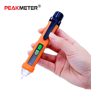 PEAKMETER Âm Thanh và ĐÈN LED Báo Động 1000 V <span class=keywords><strong>AC</strong></span> Non-liên hệ với <span class=keywords><strong>Voltage</strong></span> <span class=keywords><strong>Tester</strong></span> - Product Image 1