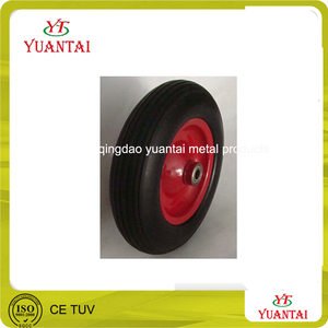Neumático <span class=keywords><strong>de</strong></span> Goma <span class=keywords><strong>de</strong></span> Alta Calidad para Carretilla, Tipo Plano, Pequeño, Sin Cámara - Product Image 2