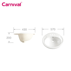 Hecho en China <span class=keywords><strong>productos</strong></span> de fábrica al por mayor precio barato Hnamdade lavabo <span class=keywords><strong>baño</strong></span> sobre encimera lavabo recipiente - Product Image 4