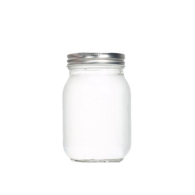Wholesale 16oz mason glass jars sealed clear blank glass mason jar with metal lid