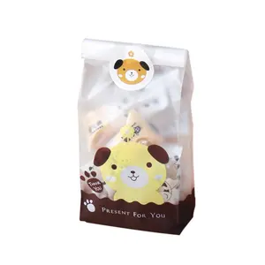 Wholesale Bread Bags Cookie Pouches Beautiful Snack Food Packaging Small Plastic Bag