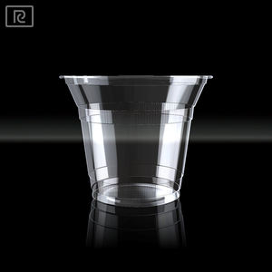 Vaso Desechable de Plástico Transparente de 9oz y 96mm para Bebidas Frías, Jugos, Helados y Yogur, Impresión Personalizada de hasta 6 Colores - Product Image 2