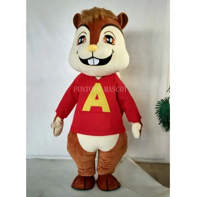 Funtoys disfraz de mascota de la película CE Furries Alvin y las ardillas