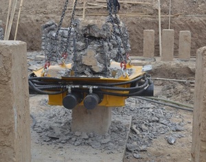 Tysim cortador hidráulico quadrado da pilha do concreto/máquina de corte da pilha do concreto - Product Image 3