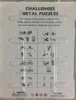 Ensemble de 8 puzzles en fil métallique jaune, test d'intelligence, casse-têtes logiques pour adultes - Marque jegreat