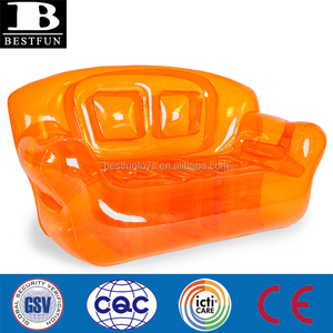 Divano gonfiabile in PVC di alta qualità divano gonfiabile in <span class=keywords><strong>plastica</strong></span> trasparente durevole divano gonfiabile portatile pieghevole - Product Image 5