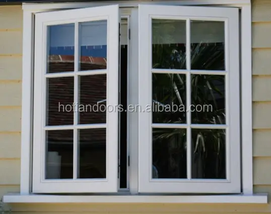 Grado Superior de Diseño Popular horizontal blanco cortina de Filipinas de doble acristalamiento de ventana de vidrio