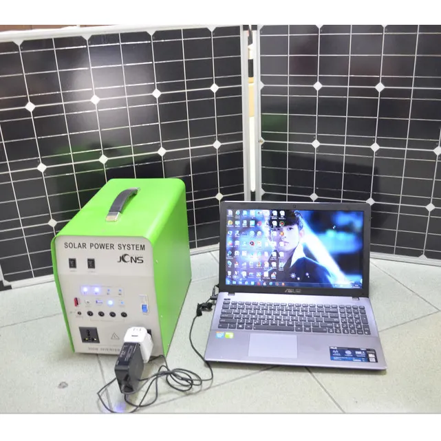 Conjunto completo de painéis solares fotovoltaico, kits para iluminação doméstica