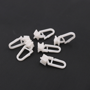 Modern White Plastic <strong>Curtain</strong> <strong>Hooks</strong> and Accessories for Home Use - Product Image 4
