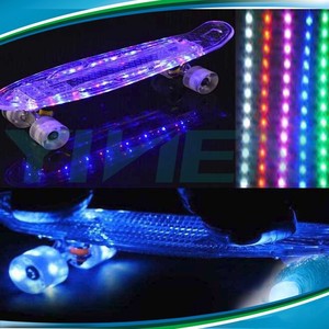 Skateboard led <span class=keywords><strong>Mini</strong></span> cruiser, pouces, avec roues led, pour skateboard, original - Product Image 1