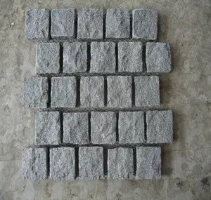 공장 도매 회색 10x10 화강암 포장 돌