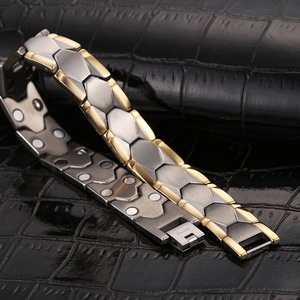 Joias de Moda Energéticas Pulseira Magnética em Aço Inoxidável 316 Promove Circulação Sanguínea Controle da Saúde Bio Pressão Arterial - Product Image 5