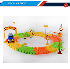 DIY niños plástico montar bloques juguete coche de carril de <span class=keywords><strong>la</strong></span> <span class=keywords><strong>pista</strong></span> para <span class=keywords><strong>la</strong></span> venta - Product Image 2