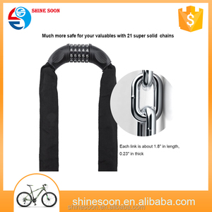 Hot Bán Tùy Chỉnh Xe Đạp Chuỗi Khóa 5 Chữ Số Kết Hợp Xe Đạp Khóa Làm Bằng Thép - Product Image 6
