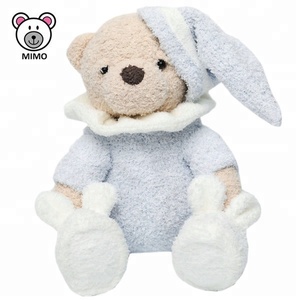 Orsacchiotto di Peluche 100% Organico <span class=keywords><strong>con</strong></span> <span class=keywords><strong>Pigiama</strong></span>, Giocattolo Morbido Personalizzato per Bambini, Orsetto Angelo - Product Image 1